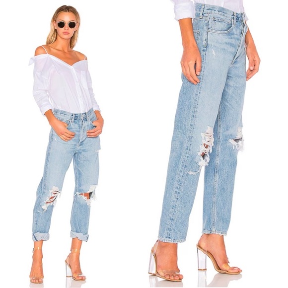 AGOLDE 90s High Rise Loose Fit Jeans Fall Out Wash
Distressed Denim 23 A069C-811 - Picture 4 of 16